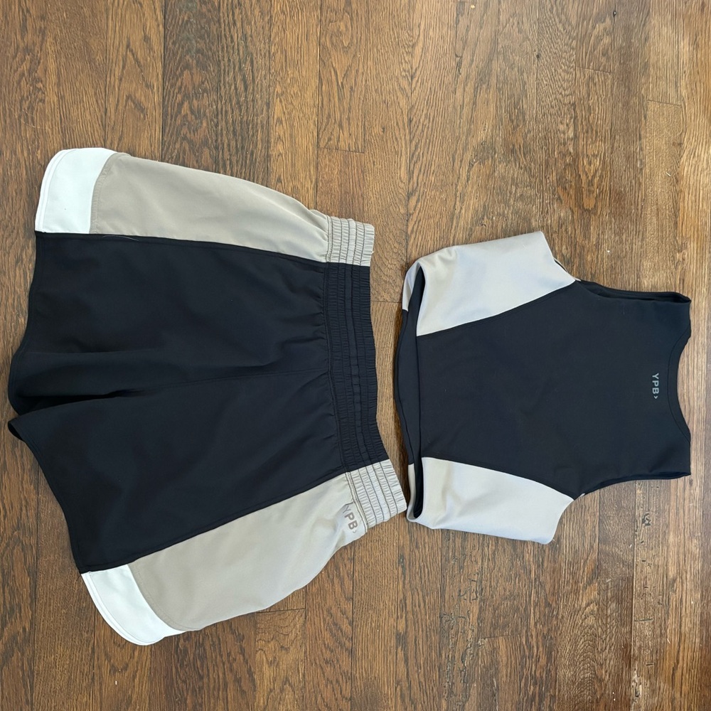 YPB Abercrombie & Fitch Colorblock Athletic Set - top and shorts - Picture 4 of 4